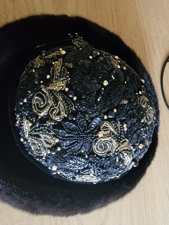 MINK CHURCH HAT BY DON ANDERSON IN BEAUTIFUL ORIGINAL NEIMAN MARCUS BOX main image 9